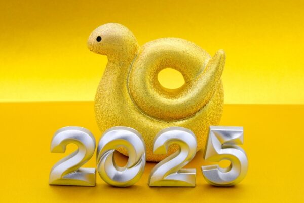金の蛇と2025年ロゴ
