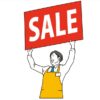 セールPRする男性店員