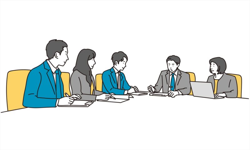 会議をするビジネスパースン